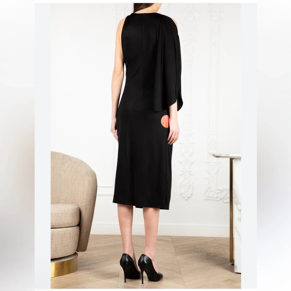 Givenchy Black Halter Knee-Length Sheath Dress size large - Picture 6 of 6